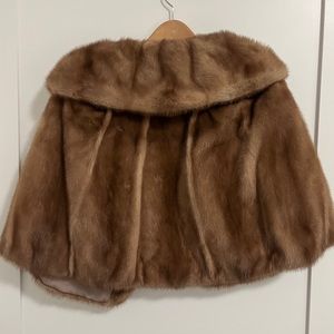 Real fur bolero